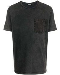 T-shirt girocollo grigio scuro di Dondup