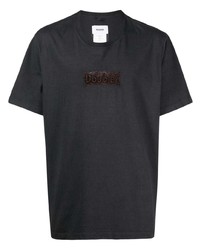 T-shirt girocollo grigio scuro di Doublet