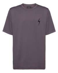 T-shirt girocollo grigio scuro di Giuseppe Zanotti
