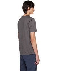 T-shirt girocollo grigio scuro di Sunspel