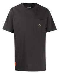 T-shirt girocollo grigio scuro di Izzue