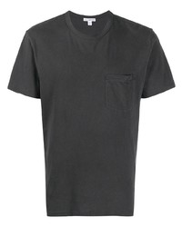 T-shirt girocollo grigio scuro di James Perse