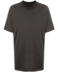 T-shirt girocollo grigio scuro di Julius