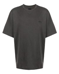 T-shirt girocollo grigio scuro di Juun.J