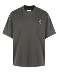 T-shirt girocollo grigio scuro di Kenzo