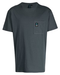 T-shirt girocollo grigio scuro di Klättermusen