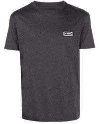 T-shirt girocollo grigio scuro di Les Hommes