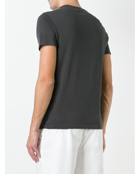 T-shirt girocollo grigio scuro di Polo Ralph Lauren