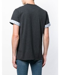 T-shirt girocollo grigio scuro di MAISON KITSUNÉ
