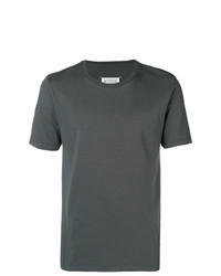 T-shirt girocollo grigio scuro di Maison Margiela