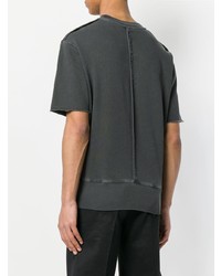 T-shirt girocollo grigio scuro di McQ Alexander McQueen