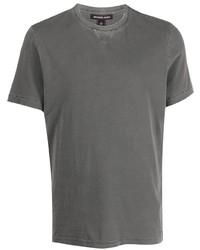 T-shirt girocollo grigio scuro di Michael Kors Collection