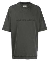 T-shirt girocollo grigio scuro di Musium Div.