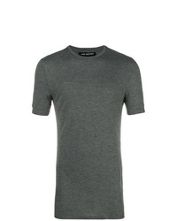 T-shirt girocollo grigio scuro di Neil Barrett