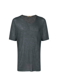 T-shirt girocollo grigio scuro di Nuur