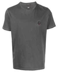 T-shirt girocollo grigio scuro di Parajumpers