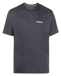 T-shirt girocollo grigio scuro di Patagonia
