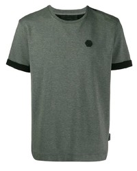 T-shirt girocollo grigio scuro di Philipp Plein