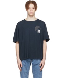 T-shirt girocollo grigio scuro di Rhude