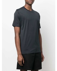 T-shirt girocollo grigio scuro di Kiton