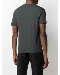 T-shirt girocollo grigio scuro di Dell'oglio