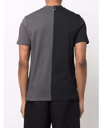T-shirt girocollo grigio scuro di Raf Simons X Fred Perry