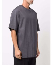 T-shirt girocollo grigio scuro di Juun.J