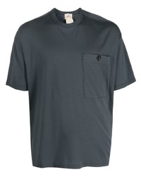 T-shirt girocollo grigio scuro di Ten C