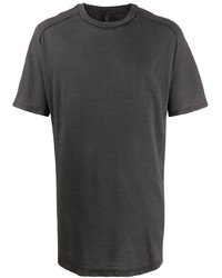 T-shirt girocollo grigio scuro di Tobias Birk Nielsen