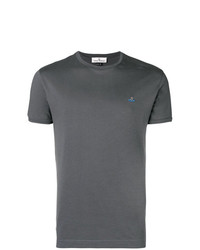 T-shirt girocollo grigio scuro di Vivienne Westwood