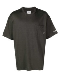 T-shirt girocollo grigio scuro di WTAPS