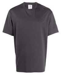 T-shirt girocollo grigio scuro di Y-3