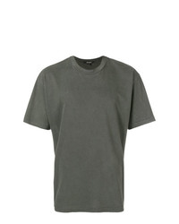 T-shirt girocollo grigio scuro di Yeezy