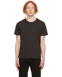 T-shirt girocollo grigio scuro di YMC