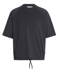 T-shirt girocollo grigio scuro di Z Zegna