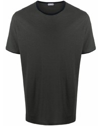 T-shirt girocollo grigio scuro di Zanone