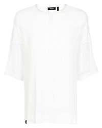 T-shirt girocollo in rete bianca di FIVE CM