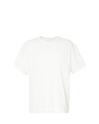 T-shirt girocollo in rete bianca di Yoshiokubo