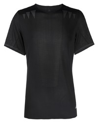 T-shirt girocollo in rete nera di adidas