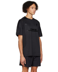 T-shirt girocollo in rete nera di Y-3