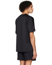 T-shirt girocollo in rete nera di Y-3