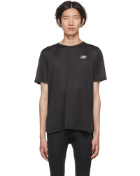 T-shirt girocollo in rete nera di New Balance