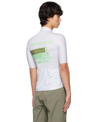 T-shirt girocollo in rete stampata grigia di BBUC