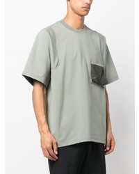 T-shirt girocollo in rete verde menta di Gramicci