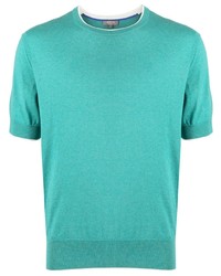 T-shirt girocollo lavorata a maglia acqua di N.Peal