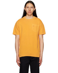 T-shirt girocollo lavorata a maglia arancione di Noah