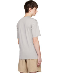 T-shirt girocollo lavorata a maglia beige di Moschino