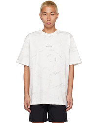 T-shirt girocollo lavorata a maglia bianca di Han Kjobenhavn