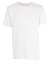 T-shirt girocollo lavorata a maglia bianca di OSKLEN