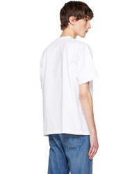 T-shirt girocollo lavorata a maglia bianca di Neighborhood